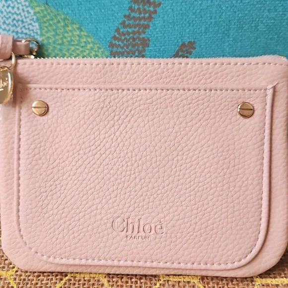 NWOT! Authentic Chloe Parfum Pouch Pale Pink - Picture 2 of 5